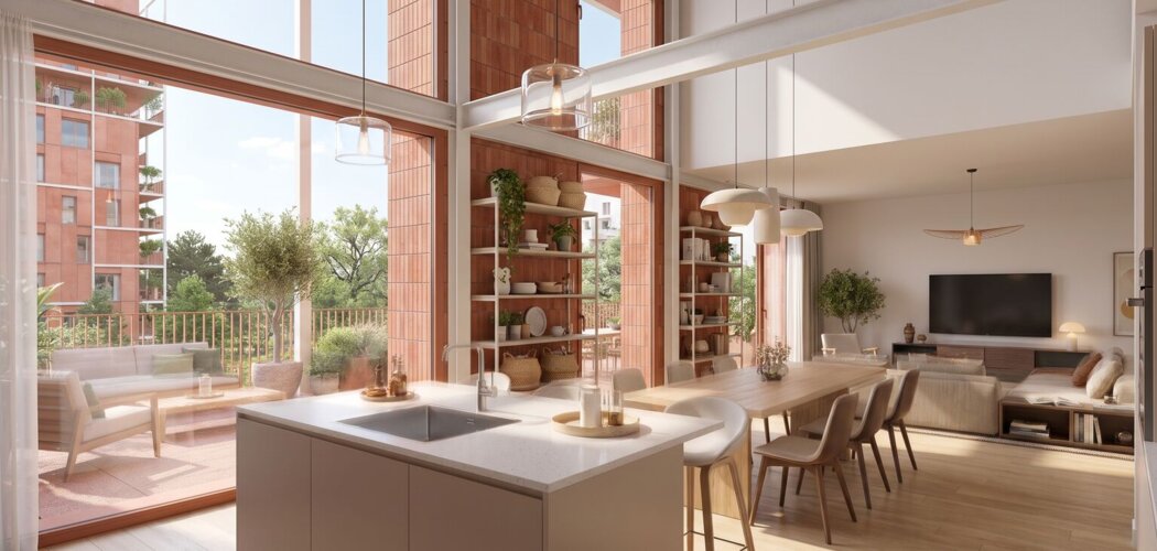 Programme immobilier neuf Terra Ocra - Montpellier appartements lumineux dans la ZAC Sud (34000) - Référence : 17956