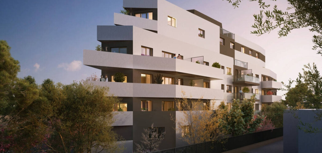Programme immobilier neuf Villa Agathe - Montpellier : appartements neufs du studio au 4 pièces en quartier Celleneuve (34000) - Référence : 15140