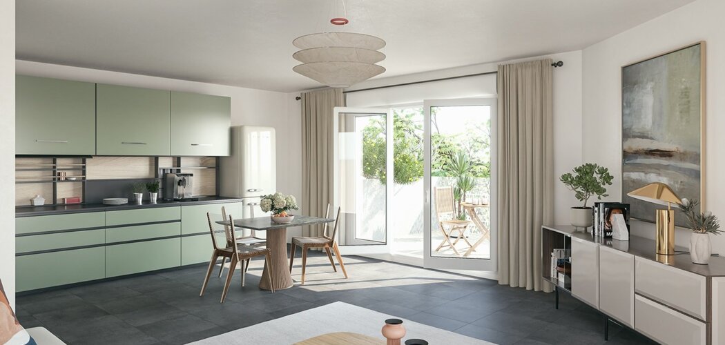 Programme immobilier neuf TRINITY - Montpellier : appartements neufs du studio au 5 pièces proche future ligne de tram 5 (34000) - Référence : 8246