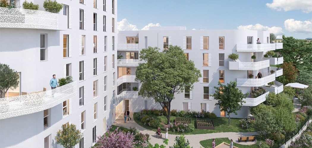 Programme immobilier neuf TRINITY - Montpellier : appartements neufs du studio au 5 pièces proche future ligne de tram 5 (34000) - Référence : 8246