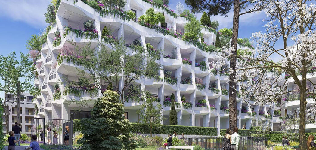 Programme immobilier neuf RESIDENCE THEIA - Montpellier : Appartements T2–T5 avec terrasses, parking sécurisé et proximité parc Montcalm (34000) - Référence : 14814