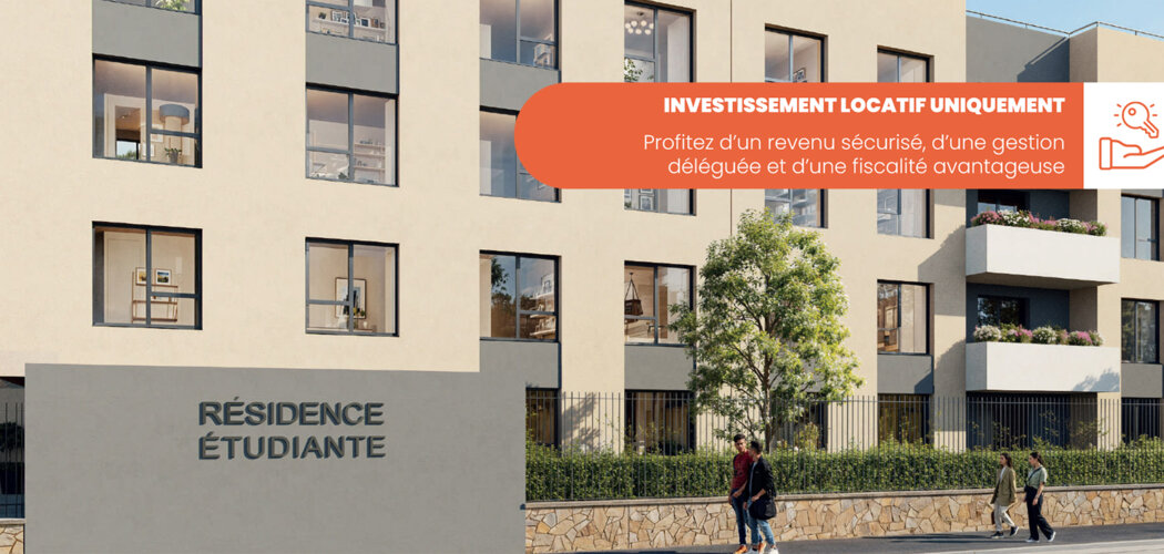 Programme immobilier neuf SAINT ROCH - Montpellier résidence étudiante proche tramway (34000) - Référence : 16749
