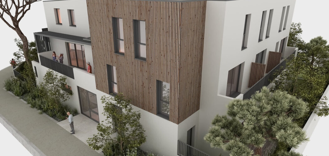 Programme immobilier neuf patio quattro camini - Montpellier résidence intimiste avec vie de quartier proche hypercentre (34000) - Référence : 16803