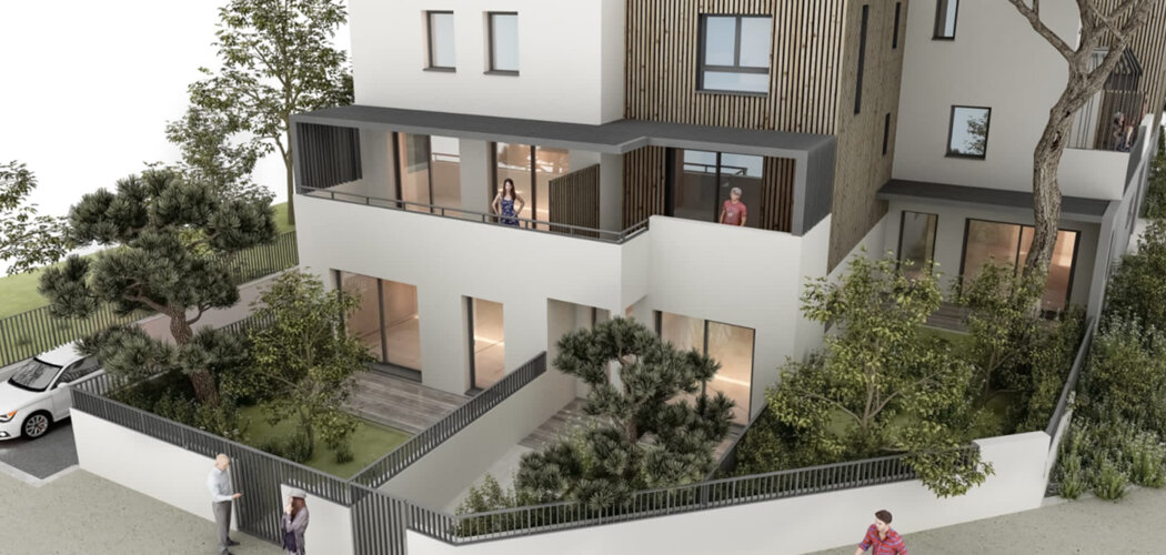 Programme immobilier neuf patio quattro camini - Montpellier résidence intimiste avec vie de quartier proche hypercentre (34000) - Référence : 16803