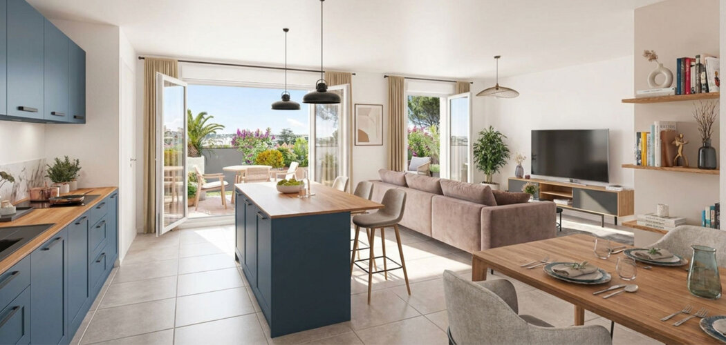 Programme immobilier neuf Terra Sud - Montpellier résidence neuve à 200 m du tram T4 (34000) - Référence : 17416
