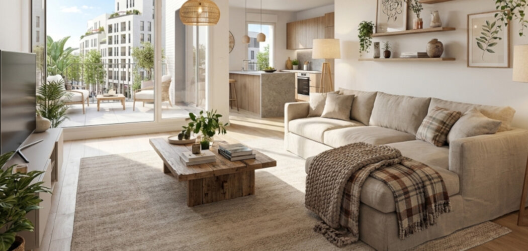 Programme immobilier neuf QUARTIER NATURE - Montreuil : 70 appartements T1–T5 avec balcons, terrasses et luminosité dans le quartier Branly-Boissière (93100) - Référence : 11763
