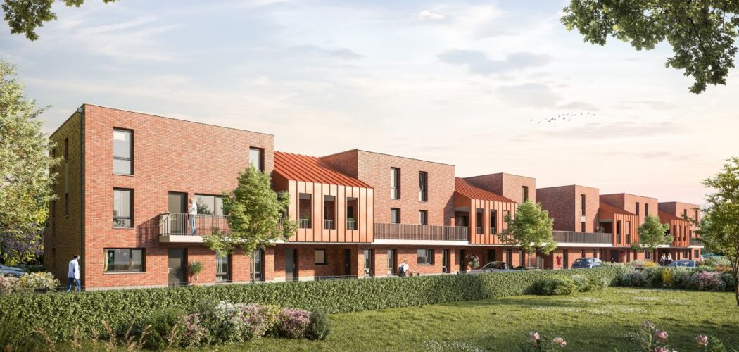 Programme immobilier neuf Le Myriel - Montreuil-sur-Mer : appartements neufs du 2 au 4 pièces au pied des remparts historiques (62170) - Référence : 11458