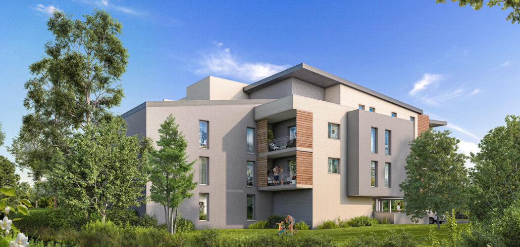 Programme immobilier neuf Le Chant de l'O - Montville : appartements neufs du 2 au 4 pièces à 500 m de la gare (76710) - Référence : 15567