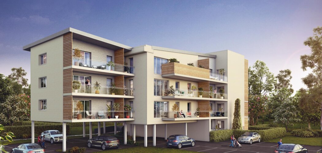 Programme immobilier neuf Le Chant de l'O - Montville : appartements neufs du 2 au 4 pièces à 500 m de la gare (76710) - Référence : 15567
