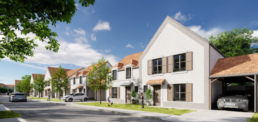Programme immobilier neuf L'Orée du Château - Morainvilliers : maisons et appartements neufs T2–T6 à 15 min du RER A et Ligne J (78630) - Référence : 9685