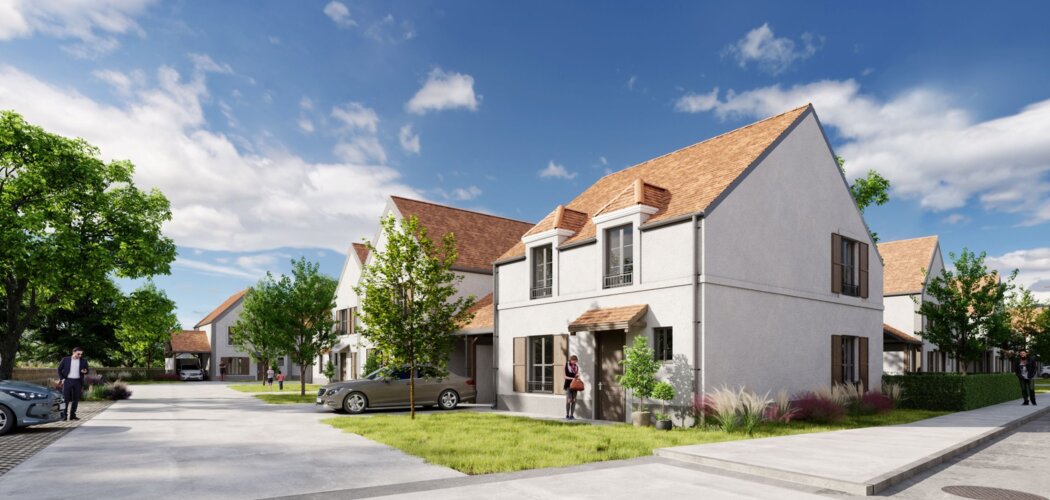 Programme immobilier neuf L'Orée du Château - Morainvilliers : maisons et appartements neufs T2–T6 à 15 min du RER A et Ligne J (78630) - Référence : 9685