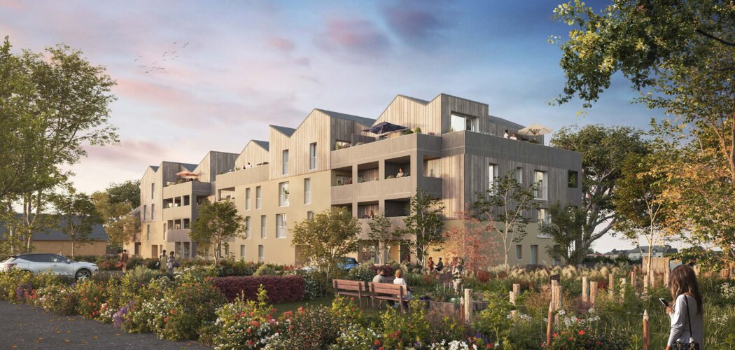 Programme immobilier neuf TERRASILVA - Mordelles : 42 logements neufs T2–T3 dans le quartier du Val de Sermon (35310) - Référence : 15317