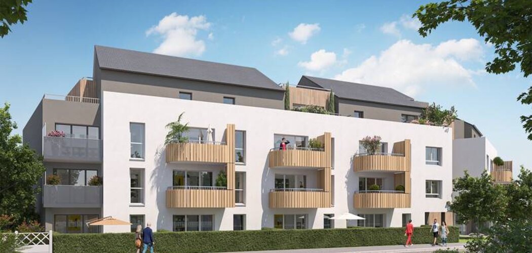Programme immobilier neuf Bohème - Mordelles : appartements neufs du 2 au 4 pièces en centre-ville verdoyant (35310) - Référence : 14924