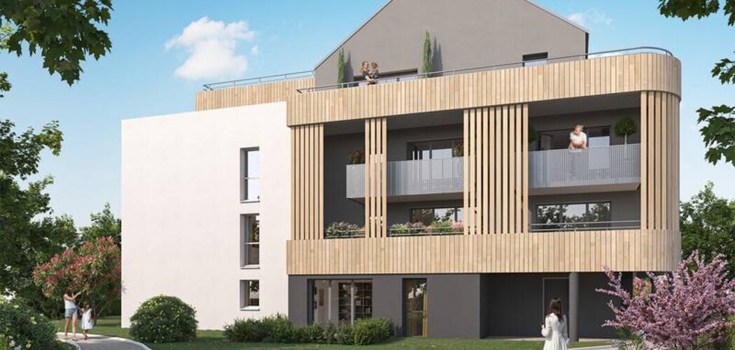 Programme immobilier neuf Bohème - Mordelles : appartements neufs du 2 au 4 pièces en centre-ville verdoyant (35310) - Référence : 14924