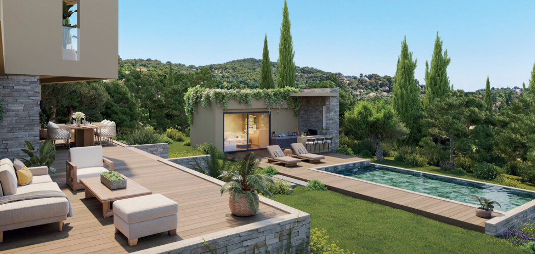 Programme immobilier neuf LES COSTES - DOMAINE PRIVE - Mougins domaine privé villas de luxe à quelques minutes du Vieux Village (06250) - Référence : 17154