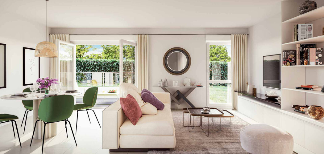 Programme immobilier neuf Les jardins des Prés Nouveaux - Mouxy : Appartements T2–T4 et maisons T5 avec balcons, jardins et proximité pistes de ski à 30 min (73100) - Référence : 6597