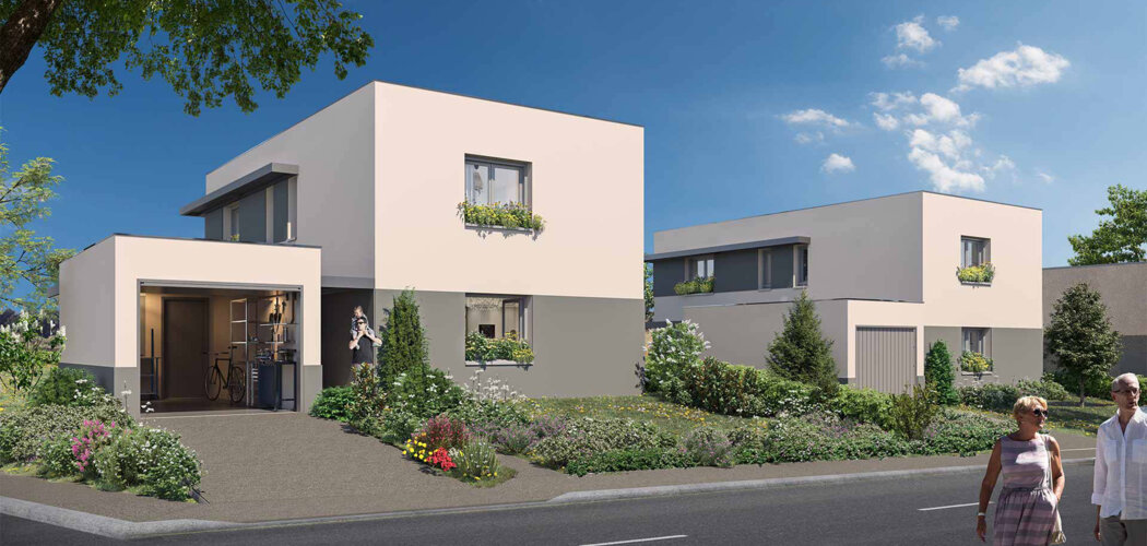 Programme immobilier neuf Les jardins des Prés Nouveaux - Mouxy : Appartements T2–T4 et maisons T5 avec balcons, jardins et proximité pistes de ski à 30 min (73100) - Référence : 6597