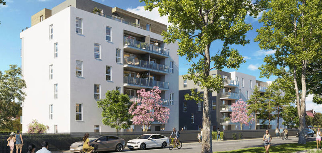 Programme immobilier neuf Les Bateliers -  Mulhouse : appartements neufs du 2 au 5 pièces à 10 min du centre-ville (68100) - Référence : 15553