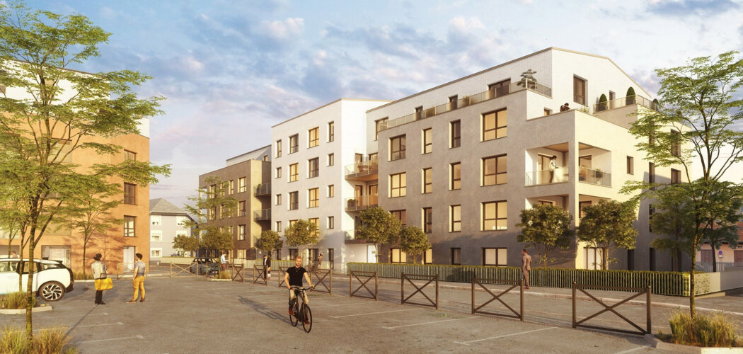 Programme immobilier neuf CityZen 1 - Mulhouse : Appartements studio–T5 avec jardins, balcons et garages électriques proche du cœur de ville (68100) - Référence : 14200