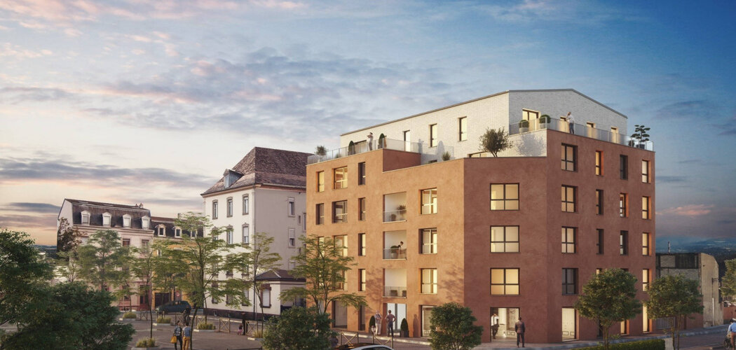 Programme immobilier neuf CityZen 2 - Mulhouse : Appartements T1–T4 avec balcons, jardins et garages à deux pas du tramway (68100) - Référence : 5580