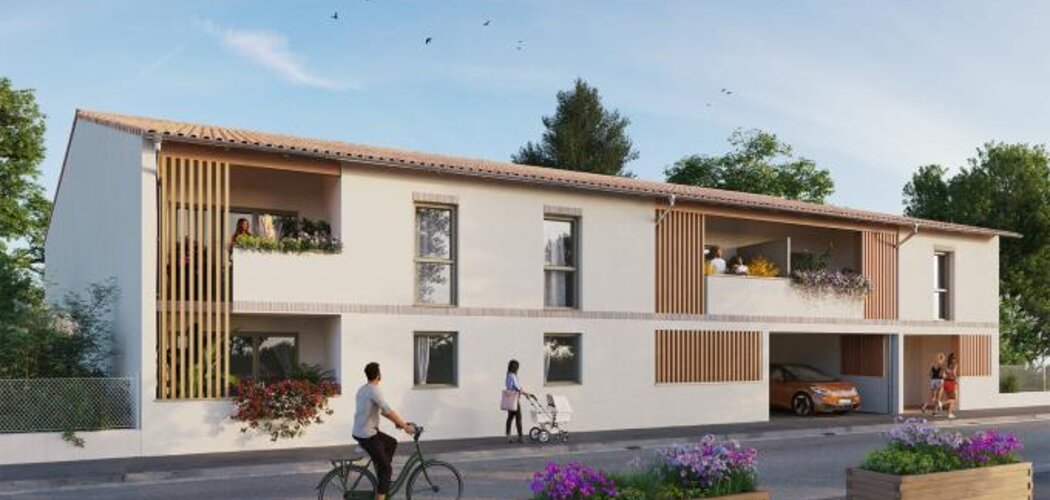 Programme immobilier neuf LA MÉSANGE - Muret : 17 appartements neufs intimistes près du Parc Clément AderMuret : 17 appartements neufs intimistes près du Parc Clément Ader (31600) - Référence : 7434