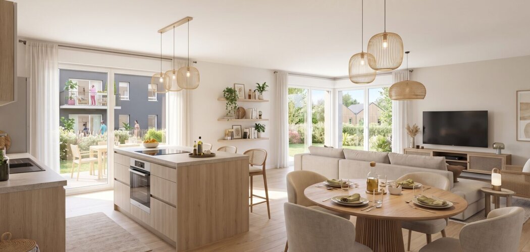 Programme immobilier neuf LES VILLAS DU PARC - Nancy logements neufs dans un quartier paysager (54000) - Référence : 17998