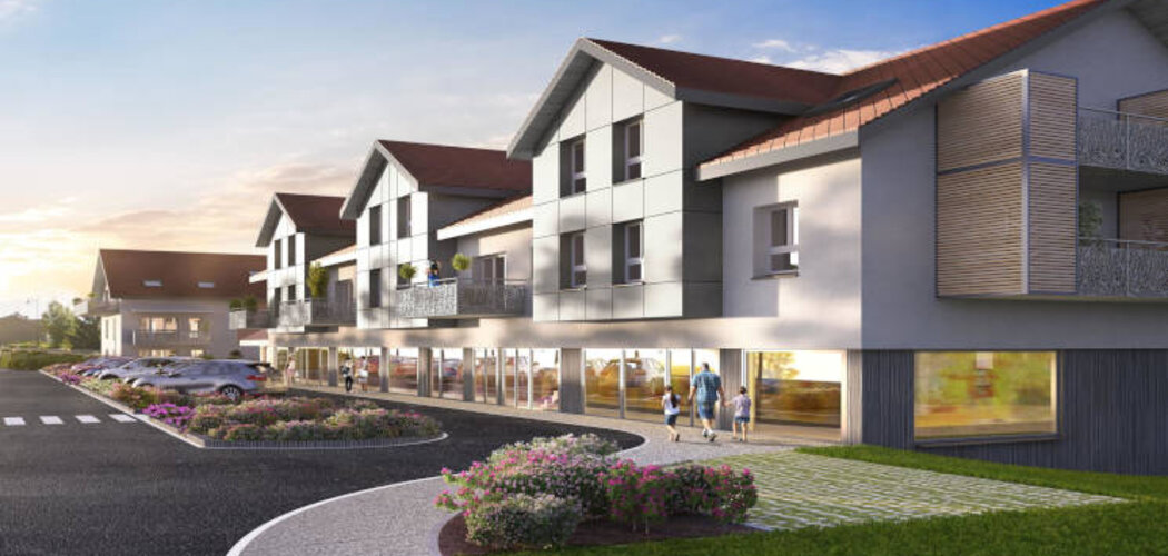Programme immobilier neuf COEUR NANGY - Nangy : 26 appartements T2–T4 avec terrasses, jardins et vue panoramique à 9 km d’Annemasse (74380) - Référence : 4228