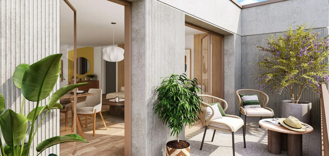 Programme immobilier neuf EKLO - Nanterre résidence verdoyante proche La Défense et RER E (92000) - Référence : 17766
