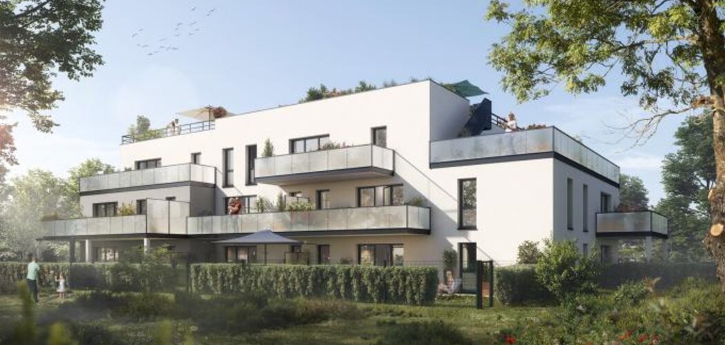 Programme immobilier neuf LES ROOFS TOP - Nantes : 17 appartements neufs du studio au 4 pièces en quartier pavillonnaire au cœur d'un bois classé (44000) - Référence : 14971