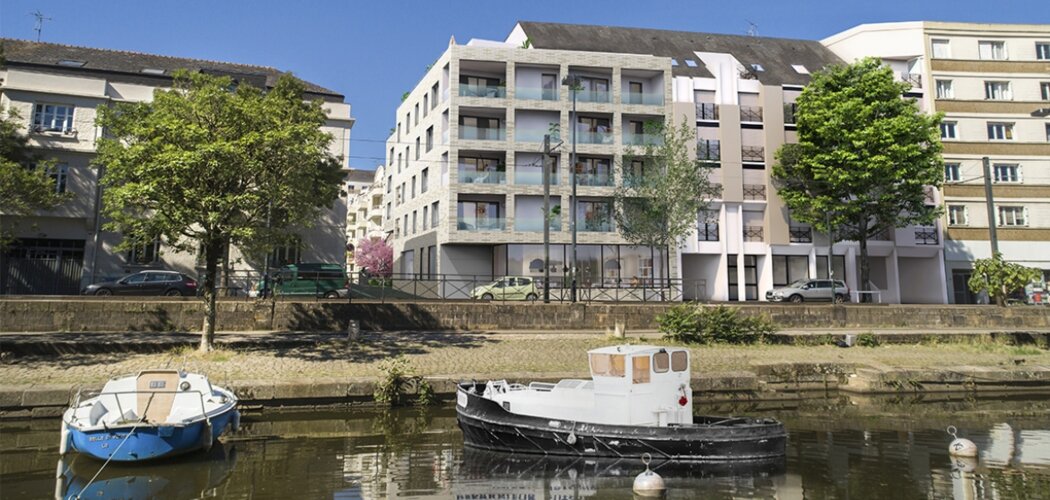 Programme immobilier neuf STREAM - Nantes : 24 appartements neufs T1–T5 avec vue sur l’île de Versailles (44000) - Référence : 16938