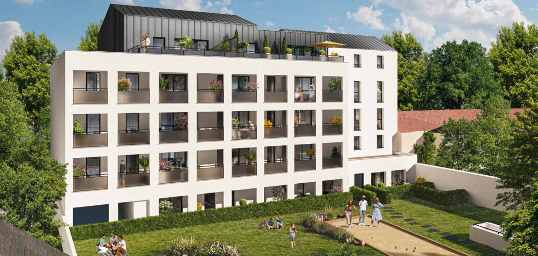 Programme immobilier neuf SYMBIOSE - NANTES CENTRE - Nantes : appartements neufs du studio au 4 pièces proche du parc de la Mitrie (44000) - Référence : 14970