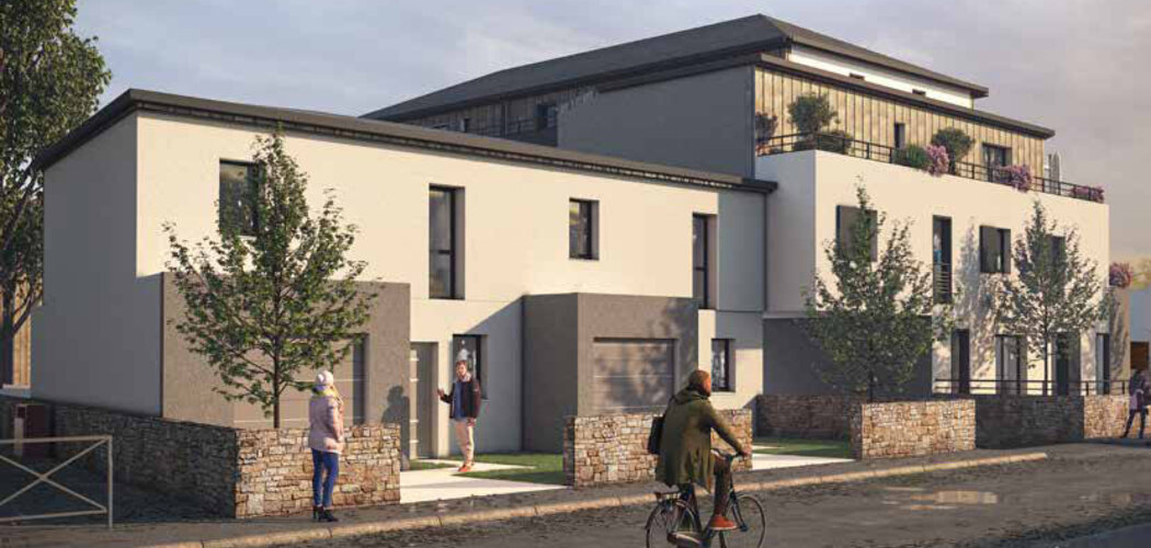 Programme immobilier neuf La Closerie - Nantes : Appartements studio–T4 et maisons T4 avec jardins, volets roulants et chauffage individuel dans le quartier Le Landreau (44000) - Référence : 14450