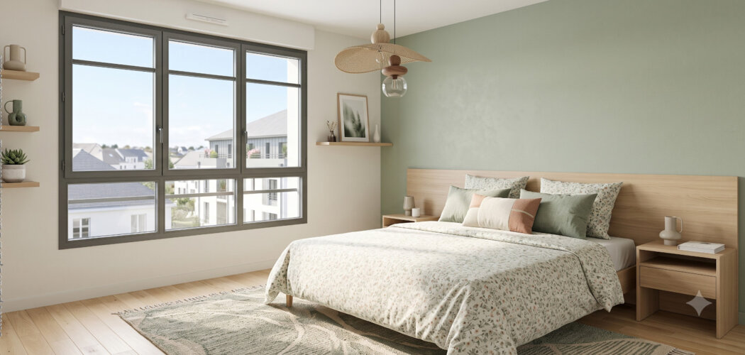 Programme immobilier neuf La Closerie - Nantes : Appartements studio–T4 et maisons T4 avec jardins, volets roulants et chauffage individuel dans le quartier Le Landreau (44000) - Référence : 14450