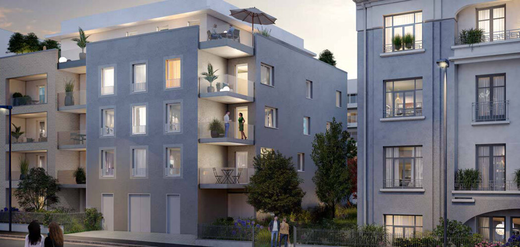 Programme immobilier neuf Cour Monselet - Nantes : Appartements studio–T5 avec terrasses, jardin paysager et parking dans le quartier Haut Pavé proche clinique Sourdille (44000) - Référence : 14436