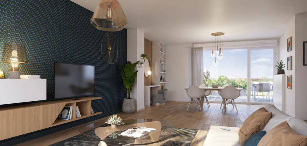 Programme immobilier neuf Ambre - Nantes : Appartements T2–T4 avec terrasses, cuisine aménagée et proximité porte de la Chapelle (44000) - Référence : 14475
