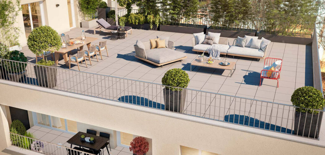 Programme immobilier neuf Baccara - Nantes : Appartements T2–T5 avec terrasses, loggias et parking sécurisé proche du Rond-point de Paris (44000) - Référence : 14253