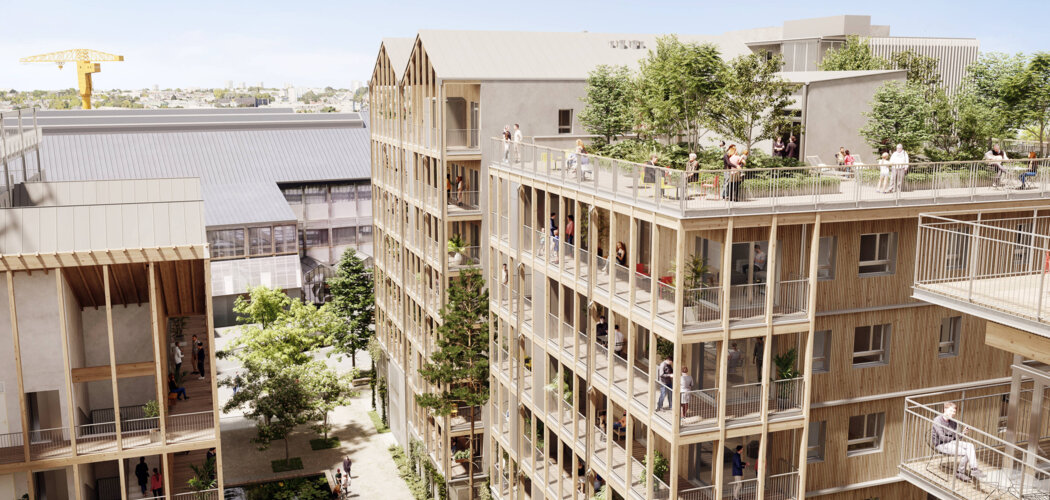 Programme immobilier neuf Ilot Bergeron - Nantes : Appartements T2–T5 avec terrasses, parking sécurisé et proximité quartier de la Création (44000) - Référence : 7106