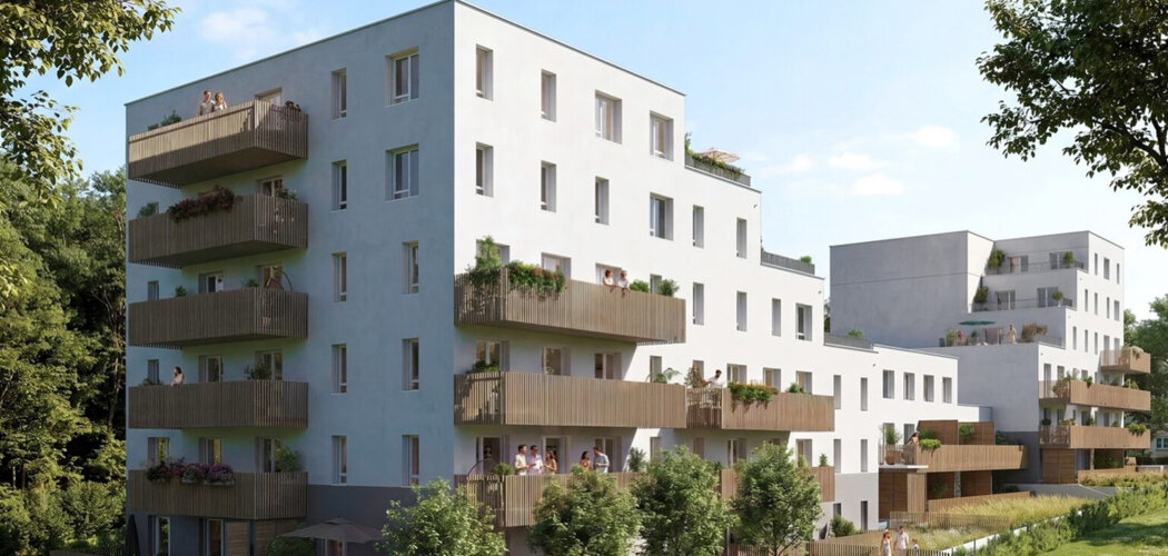 Programme immobilier neuf NIDELIA - Nantes résidence contemporaine à 8 minutes du métro léger (44000) - Référence : 18211