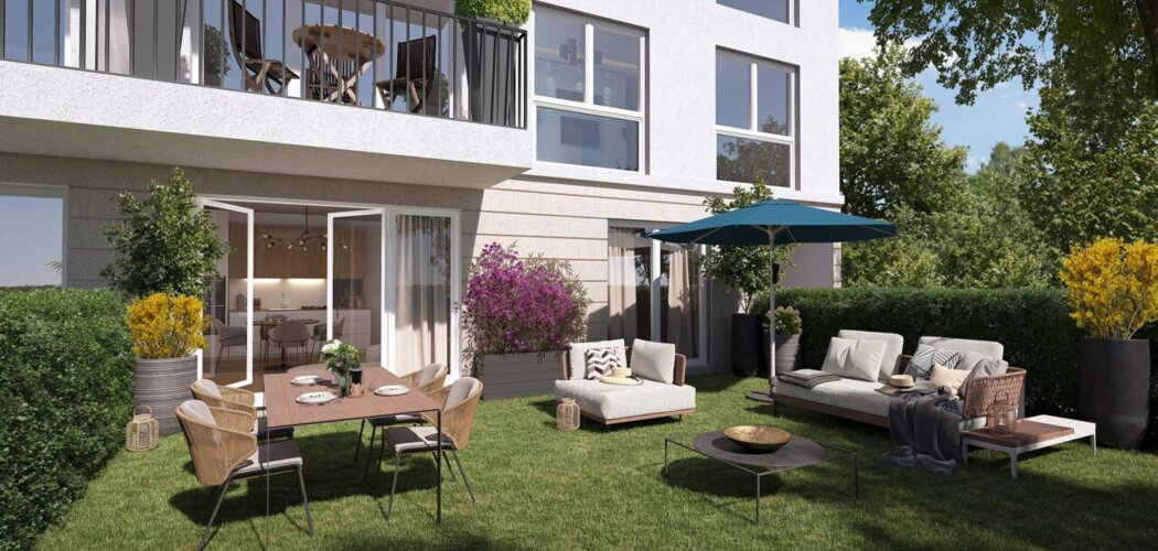 Programme immobilier neuf Les Jardins du Grand Pont - Nemours : appartements neufs T2–T4 à 200 m du Grand Pont (77140) - Référence : 15929