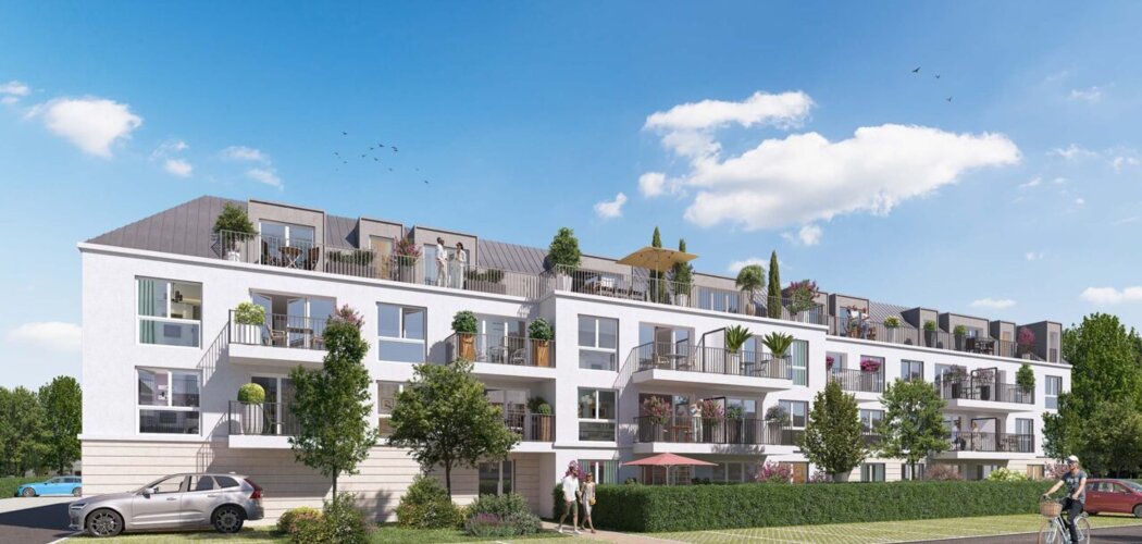 Programme immobilier neuf Les Jardins du Grand Pont - Nemours : appartements neufs T2–T4 à 200 m du Grand Pont (77140) - Référence : 15929