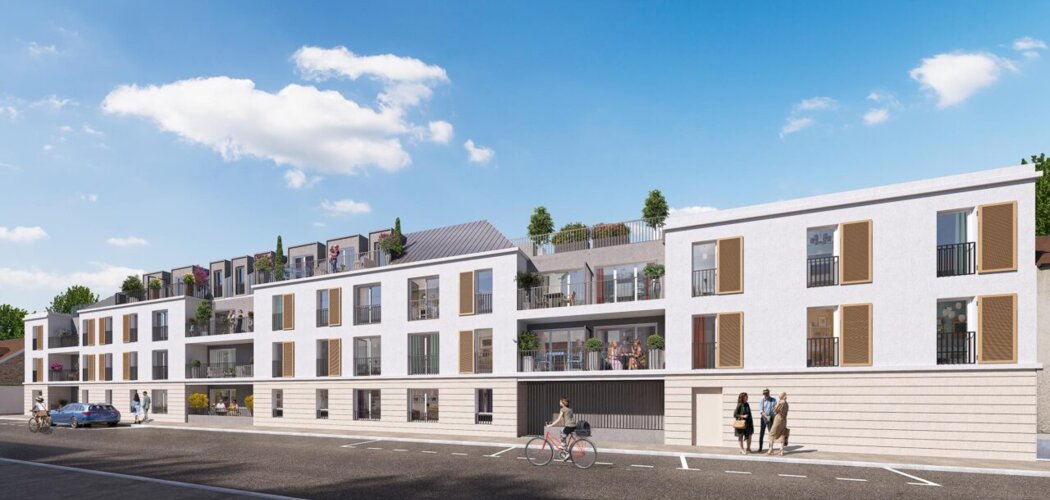Programme immobilier neuf Les Jardins du Grand Pont - Nemours : appartements neufs T2–T4 à 200 m du Grand Pont (77140) - Référence : 15929