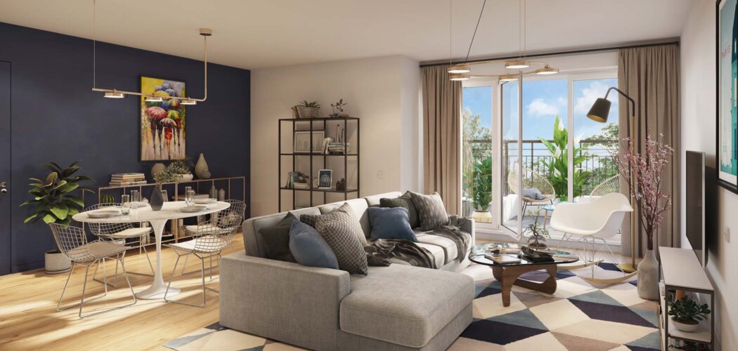 Programme immobilier neuf Le 1930 - Neuilly-Plaisance : 140 appartements neufs T1–T5 à 15 min du RER A (93360) - Référence : 15937