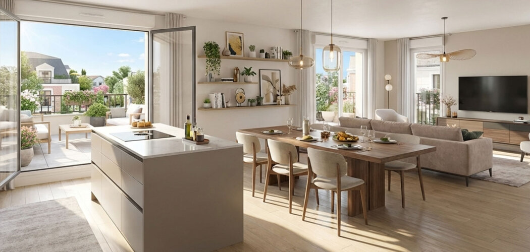 Programme immobilier neuf Villa AMANDA - Neuilly-Plaisance résidence contemporaine à 15 min à pied du RER A (93360) - Référence : 18293