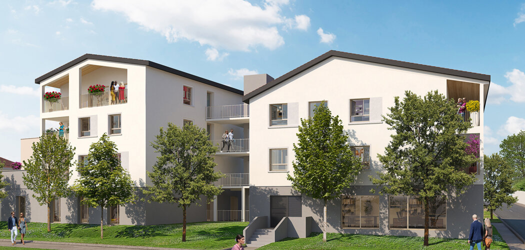 Programme immobilier neuf Côté Saône - Neuville-sur-Saône accessible en train de la Part-Dieu en 11 min (69250) - Référence : 15988