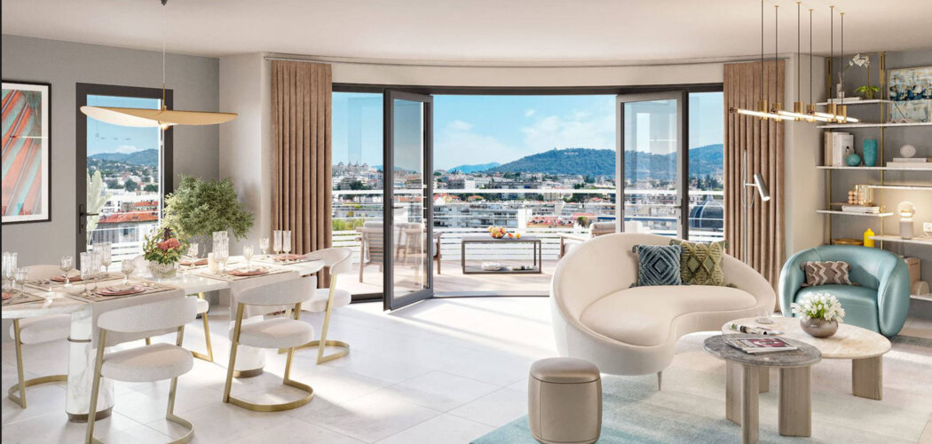 Programme immobilier neuf GARE DU SUD - VILLA ROSSA - Nice : appartements neufs contemporains dans le quartier Libération près de la gare du sud (06000) - Référence : 14376