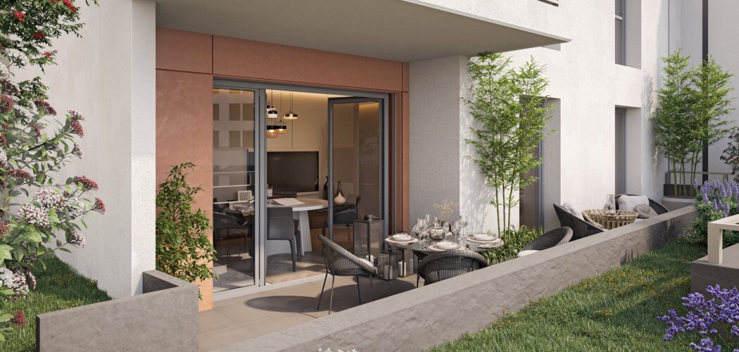 Programme immobilier neuf VILLA GABRIEL - Nice : appartements neufs T2–T4 à 50 m du tramway 1 (06000) - Référence : 14381