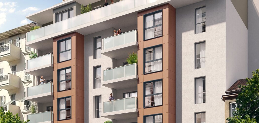 Programme immobilier neuf VILLA GABRIEL - Nice : appartements neufs T2–T4 à 50 m du tramway 1 (06000) - Référence : 14381