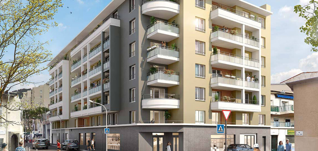 Programme immobilier neuf Nissa'Nova - Nice : Appartements studio–T3 avec terrasses, volets roulants et proximité quartier Riquier (06000) - Référence : 9796