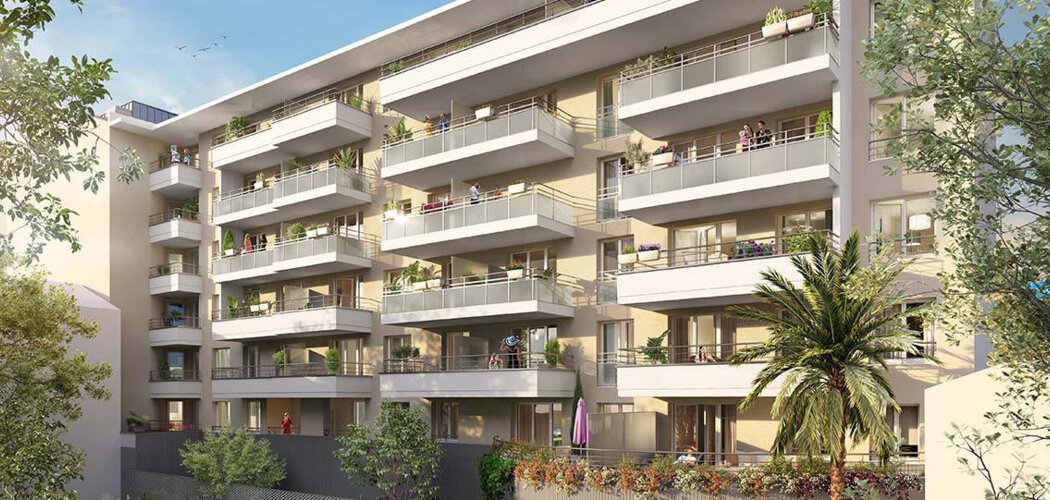 Programme immobilier neuf Nissa'Nova - Nice : Appartements studio–T3 avec terrasses, volets roulants et proximité quartier Riquier (06000) - Référence : 9796