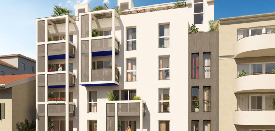Programme immobilier neuf Nice'Art - Nice : Appartements T2–T4 avec terrasses, pompe à chaleur et proximité Port et campus universitaire (06000) - Référence : 9843